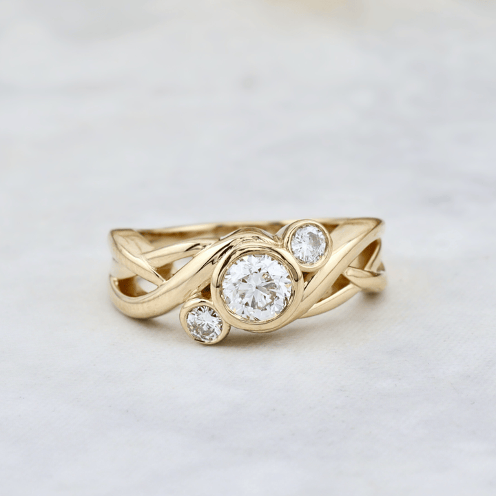 Bague Torsade Diamants Mathieu Blanchard Bagues Bague Torsade diamants naturel | Mathieu Blanchard Mathieu Blanchard Joaillerie