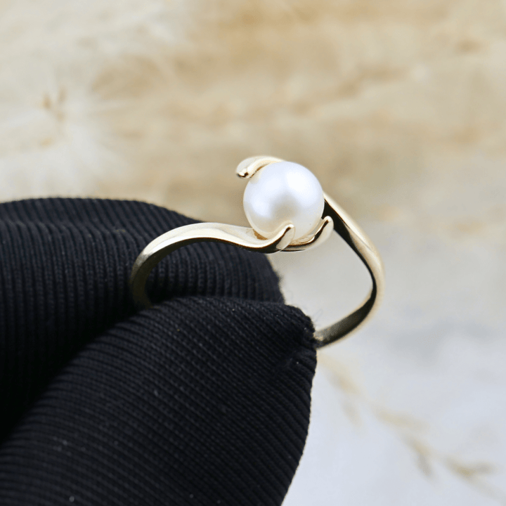 - Bagues Bague Vague en or 10K et perle