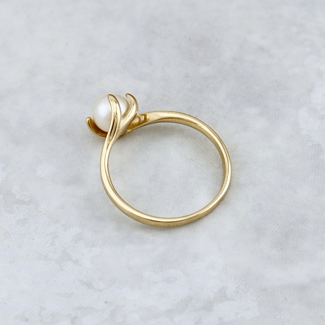 - Bagues Bague Vague en or 10K et perle