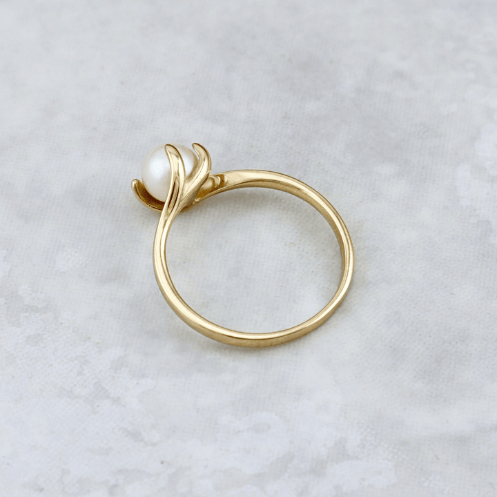 - Bagues Bague Vague en or 10K et perle