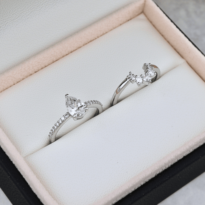 Mathieu Blanchard Bagues Bagues Ensemble d'alliances Apothéose en or 14K - 18K ou platine et diamants