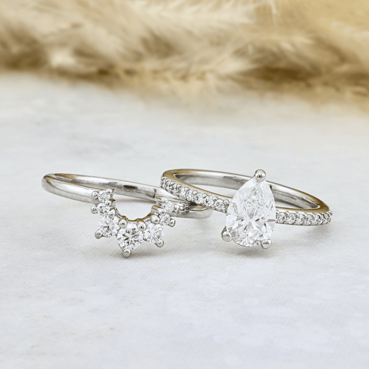 Mathieu Blanchard Bagues Bagues Ensemble d'alliances Apothéose en or 14K - 18K ou platine et diamants