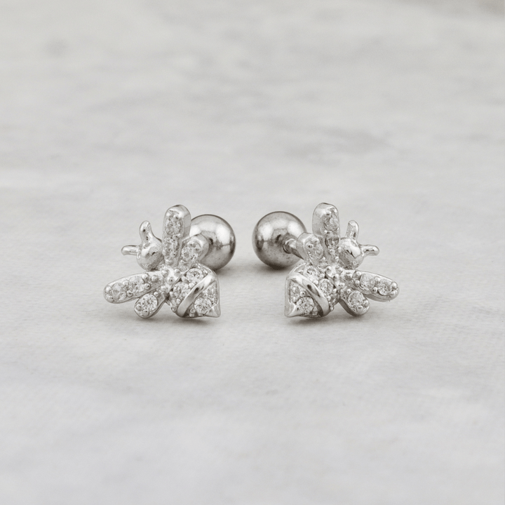 Mathieu Blanchard Boucles d'oreilles Argent Boucles d'oreilles Abeilles en argent sterling