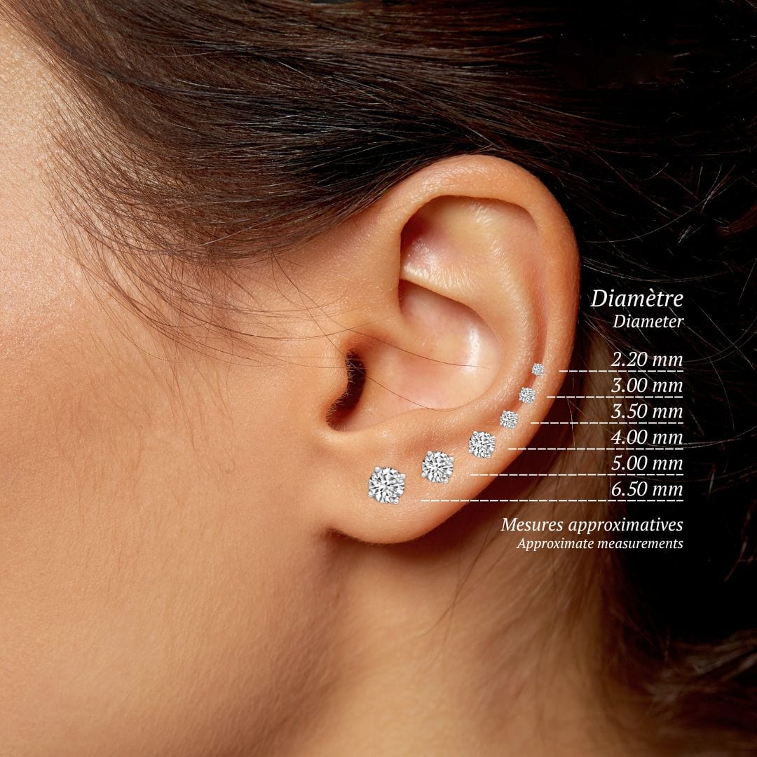 Mathieu Blanchard Boucles d'oreilles Boucles d'oreilles Classiques en or 14K et diamants