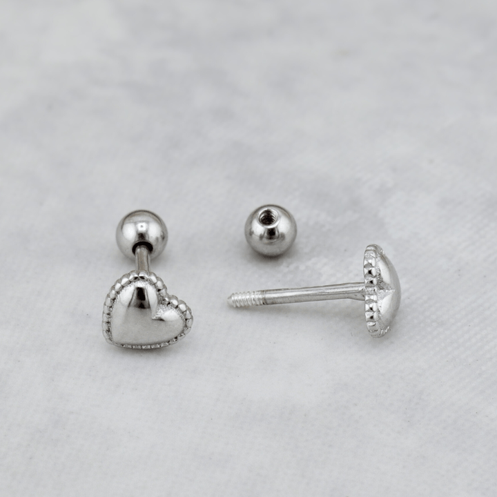 Mathieu Blanchard Boucles d'oreilles Boucles d'oreilles Coeurs en argent sterling