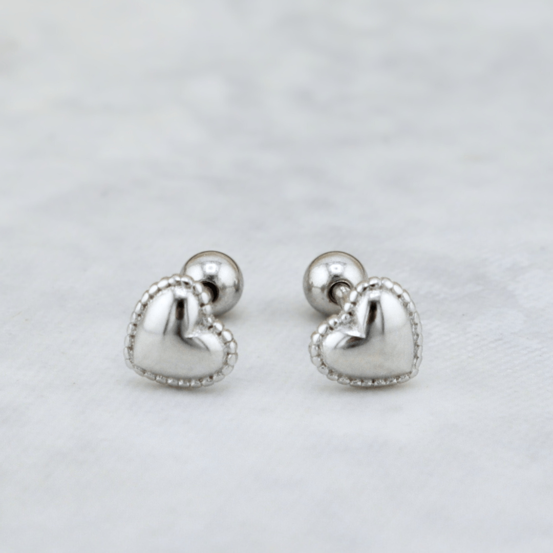 Mathieu Blanchard Boucles d'oreilles Boucles d'oreilles Coeurs en argent sterling