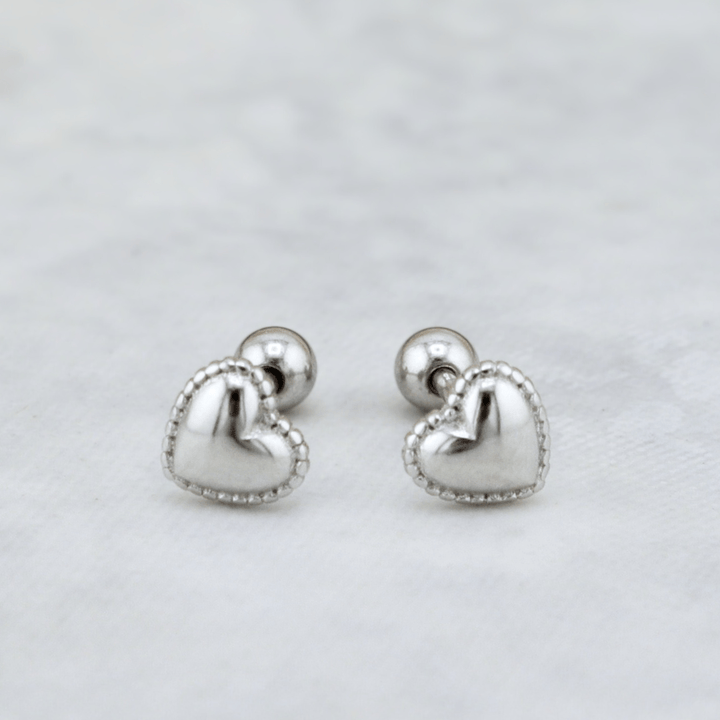 Mathieu Blanchard Boucles d'oreilles Boucles d'oreilles Coeurs en argent sterling