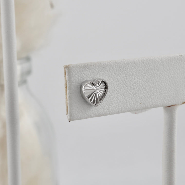 - Boucles d'oreilles Boucles d'oreilles Coeurs en or jaune ou blanc 10K
