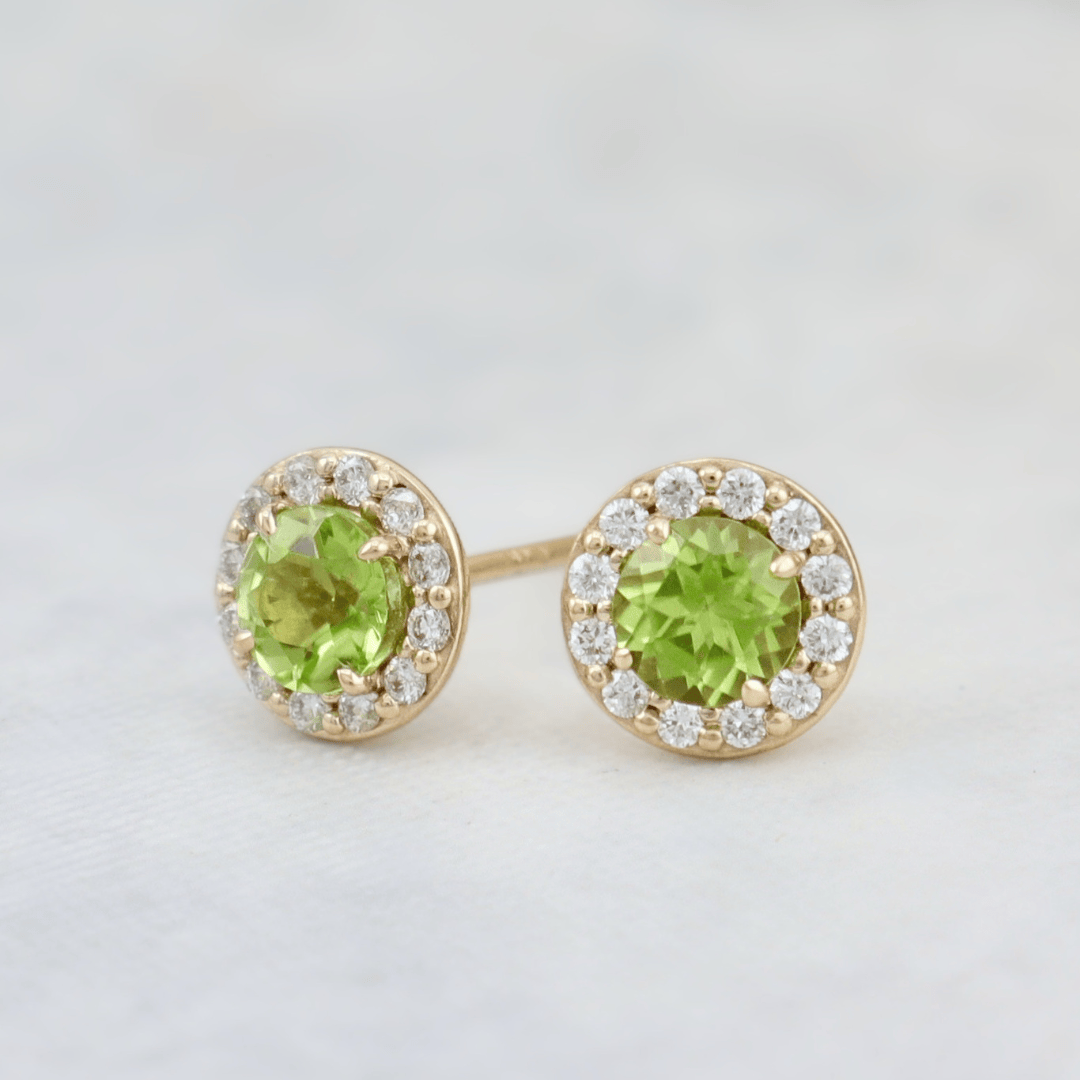 - Boucles d'oreilles Boucles d'oreilles Éclat Péridot