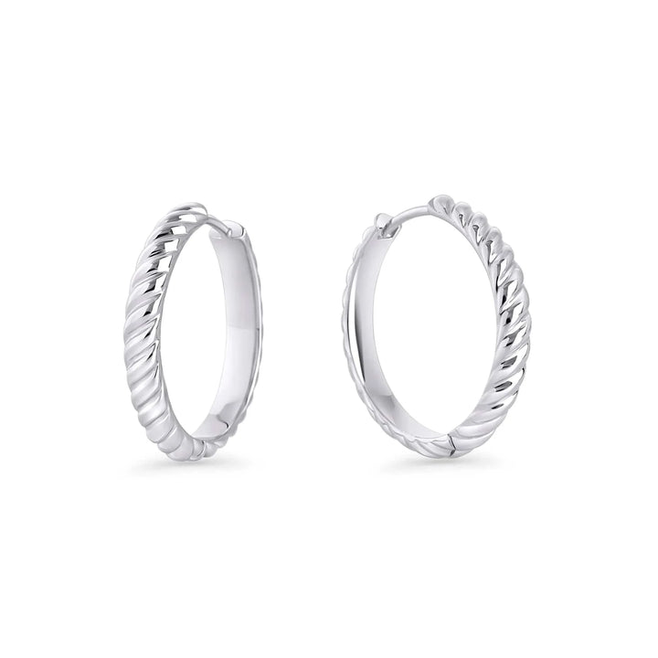 Mia Bijoux Boucles d'oreilles Argent Boucles d'oreilles Huggies Estelle en acier