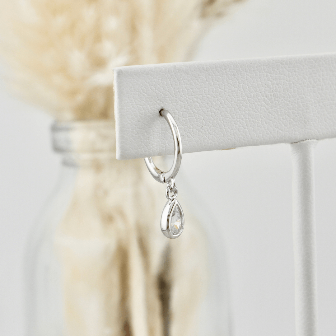 Mathieu Blanchard Boucles d'oreilles Argent Boucles d'oreilles Huggies Gouttes en argent sterling