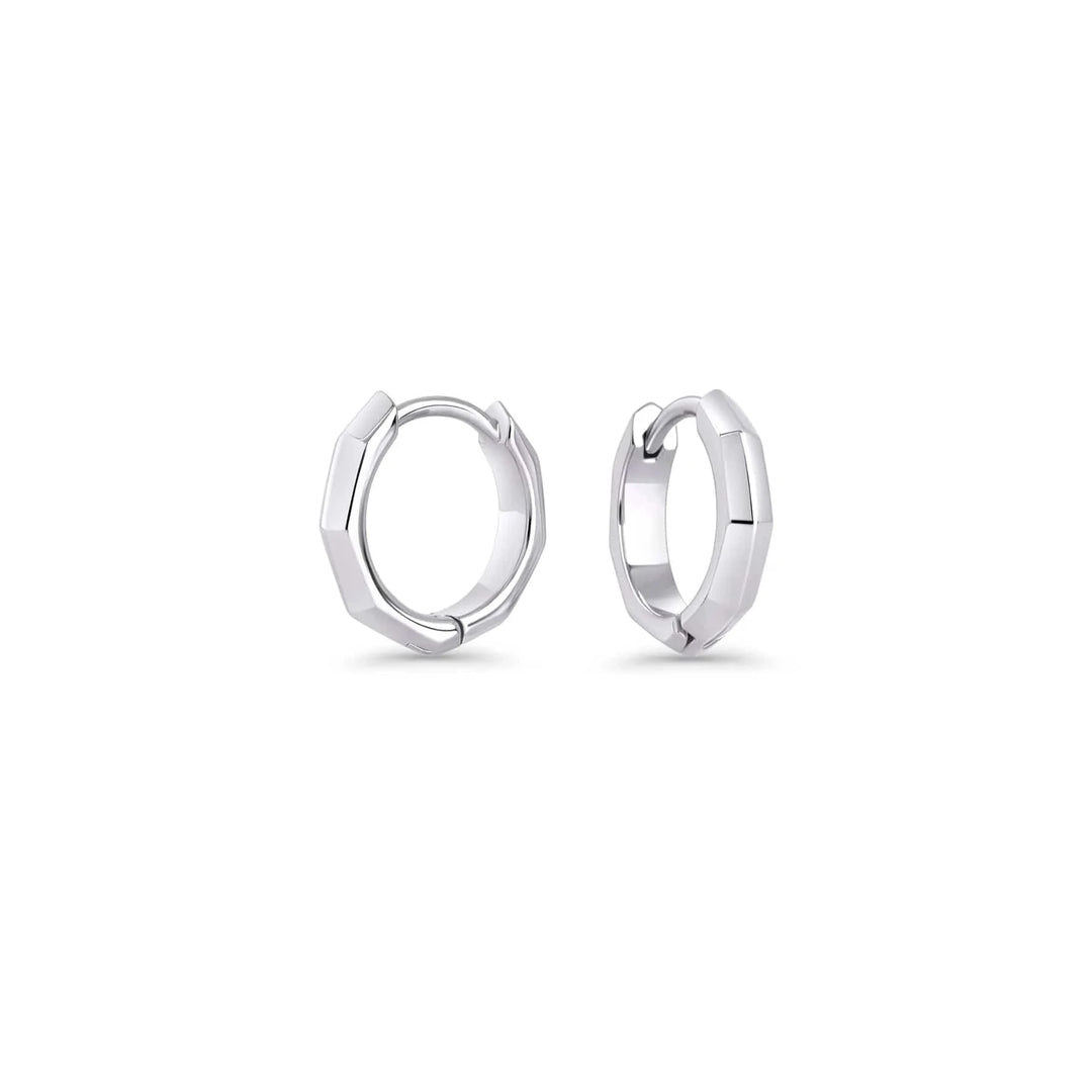 Mia Bijoux Boucles d'oreilles Argent Boucles d'oreilles Huggies Steffi en acier