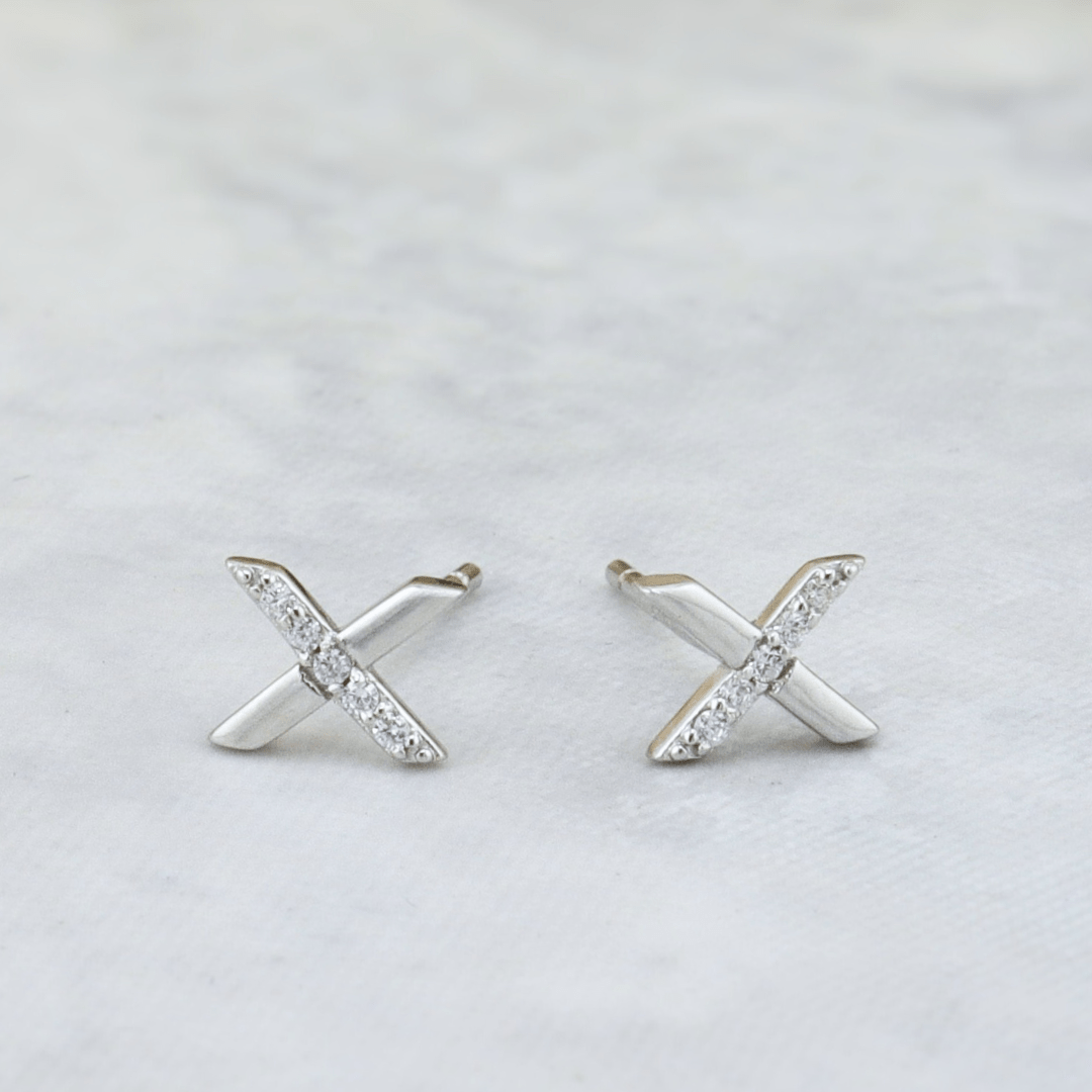 Boucles d'oreilles X en argent sterling Mathieu Blanchard Boucles d'oreilles Argent sterling PBOM16894S Boucles d'oreilles X en argent sterling | Mathieu Blanchard Mathieu Blanchard Joaillerie