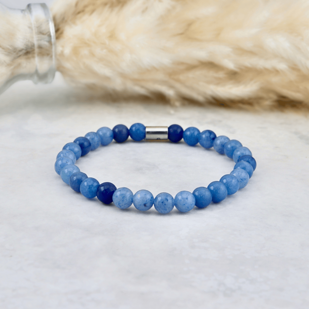 Bracelet Aventurine Bleue en acier inoxydable Mathieu Blanchard Acier inoxydable PBRM17377S Bracelet Aventurine Bleue 6mm | Mathieu Blanchard Joaillerie Mathieu Blanchard Joaillerie