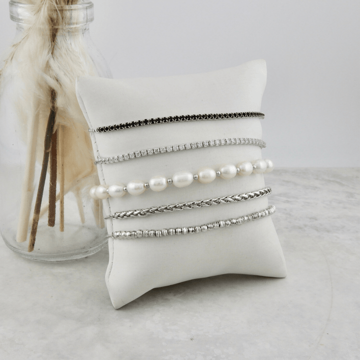 Bracelet Callisto en argent sterling Mathieu Blanchard Argent / Argent sterling PBRAM12853S Bracelet billes ciselées 3mm en argent 925 | Mathieu Blanchard  Mathieu Blanchard Joaillerie