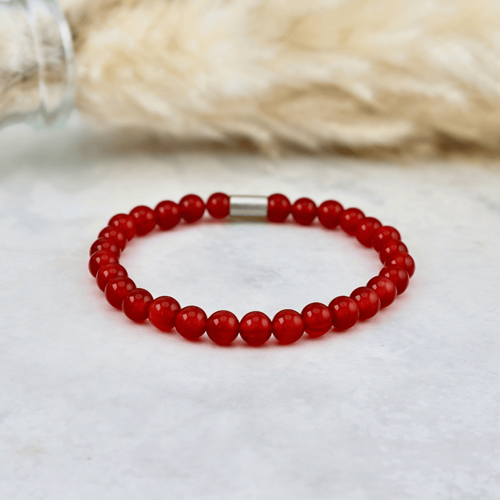 Bracelet Camelian en acier inoxydable Mathieu Blanchard Acier inoxydable PBRM17378S Bracelet Camelian 6mm | Mathieu Blanchard Joaillerie Mathieu Blanchard Joaillerie