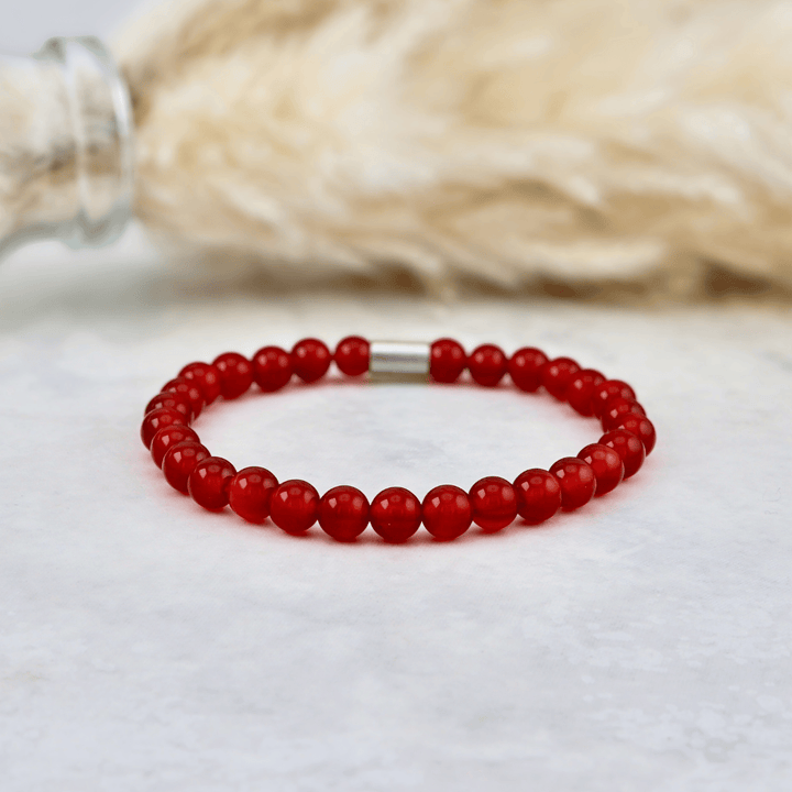 Bracelet Camelian en acier inoxydable Mathieu Blanchard Acier inoxydable PBRM17378S Bracelet Camelian 6mm | Mathieu Blanchard Joaillerie Mathieu Blanchard Joaillerie