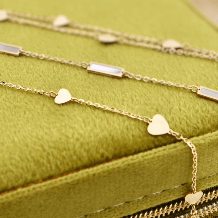 Bracelet Coeurs en or jaune 10K - Bracelet Coeur en or jaune 10K | Mathieu Blanchard Joaillerie Mathieu Blanchard Joaillerie