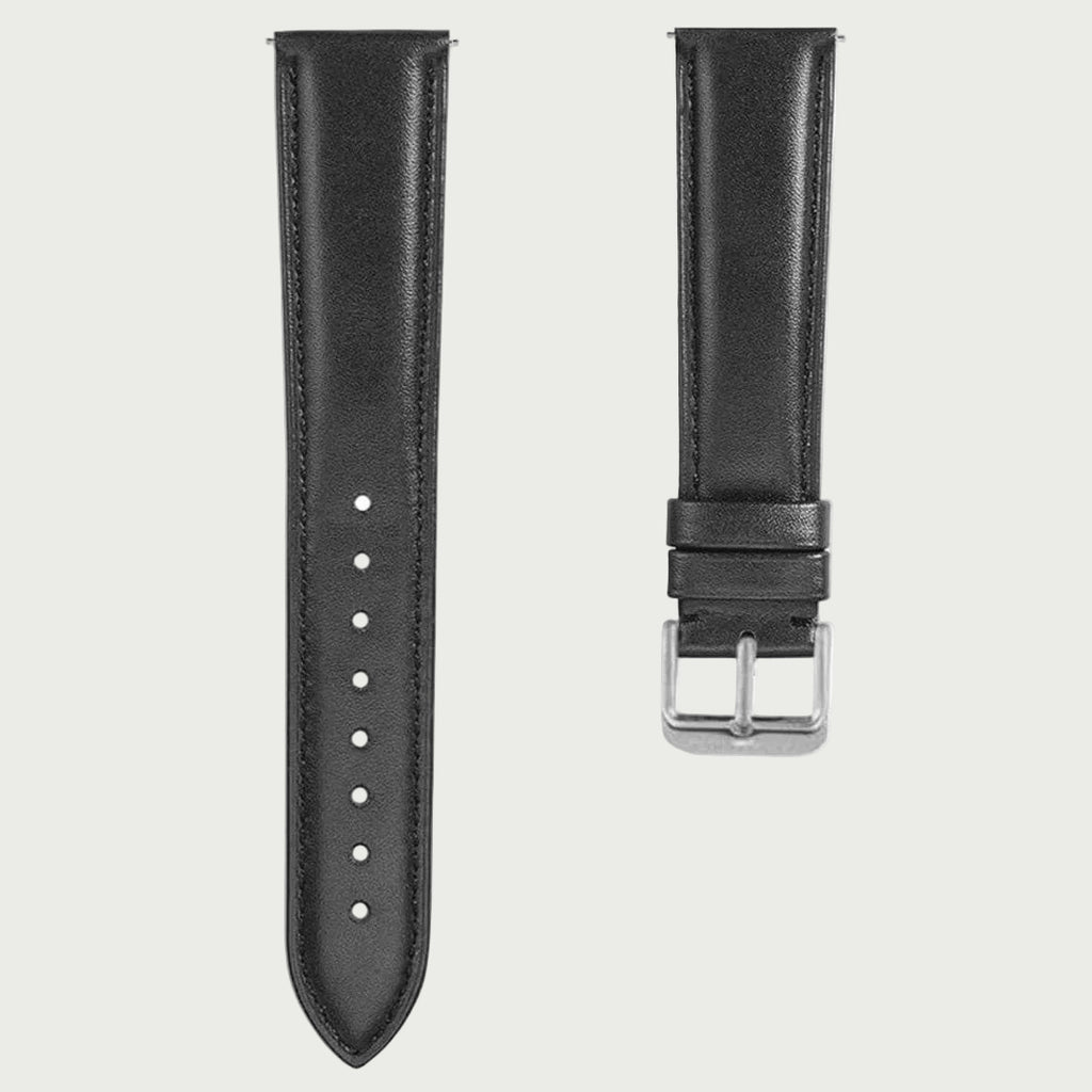 Bracelet De Montre En Cuir Noir - Largeur 20 Mm - Neuf Sans étiquette - Remplacement Universel