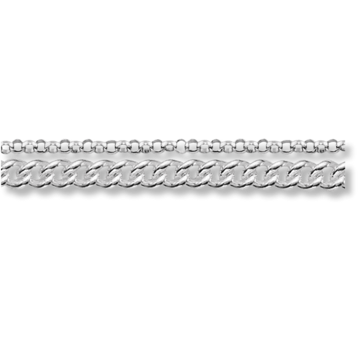 Mathieu Blanchard Bracelet Double gourmette en argent sterling