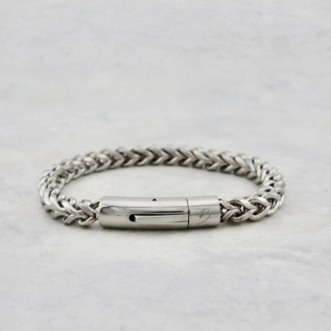 Mathieu Blanchard Bracelets 7.5 pouces / Argent Bracelet La Force en acier