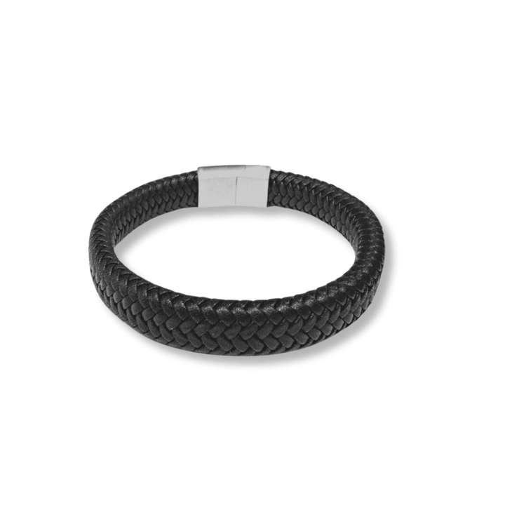 Mathieu Blanchard Bracelets Bracelet Le Tressé en cuir et acier