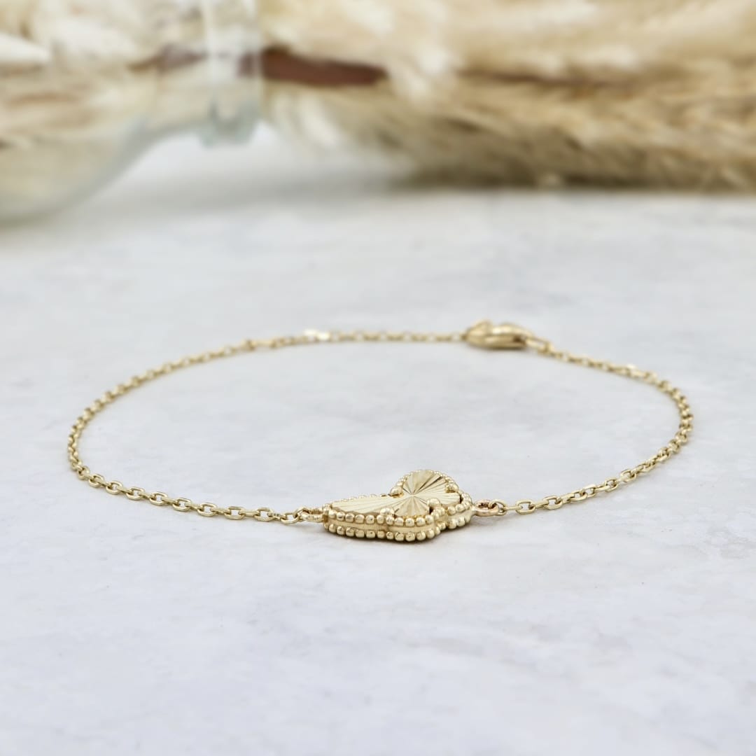 Bracelet Papillon en or jaune 10K - 7 - 8 pouces / Or jaune 10K BY-A25-061 Bracelet minimaliste Papillon en or 10K | Mathieu Blanchard Mathieu Blanchard Joaillerie