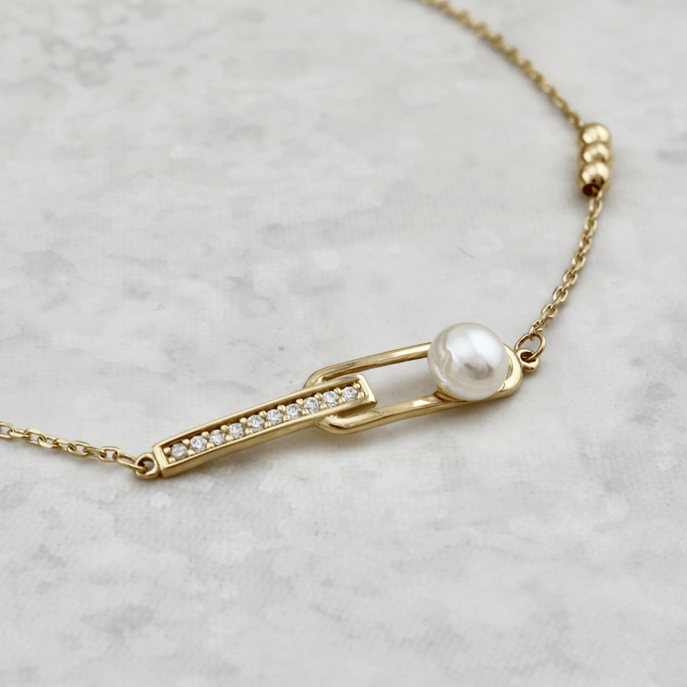 Mathieu Blanchard Joaillerie Bracelet Perles en or 10K
