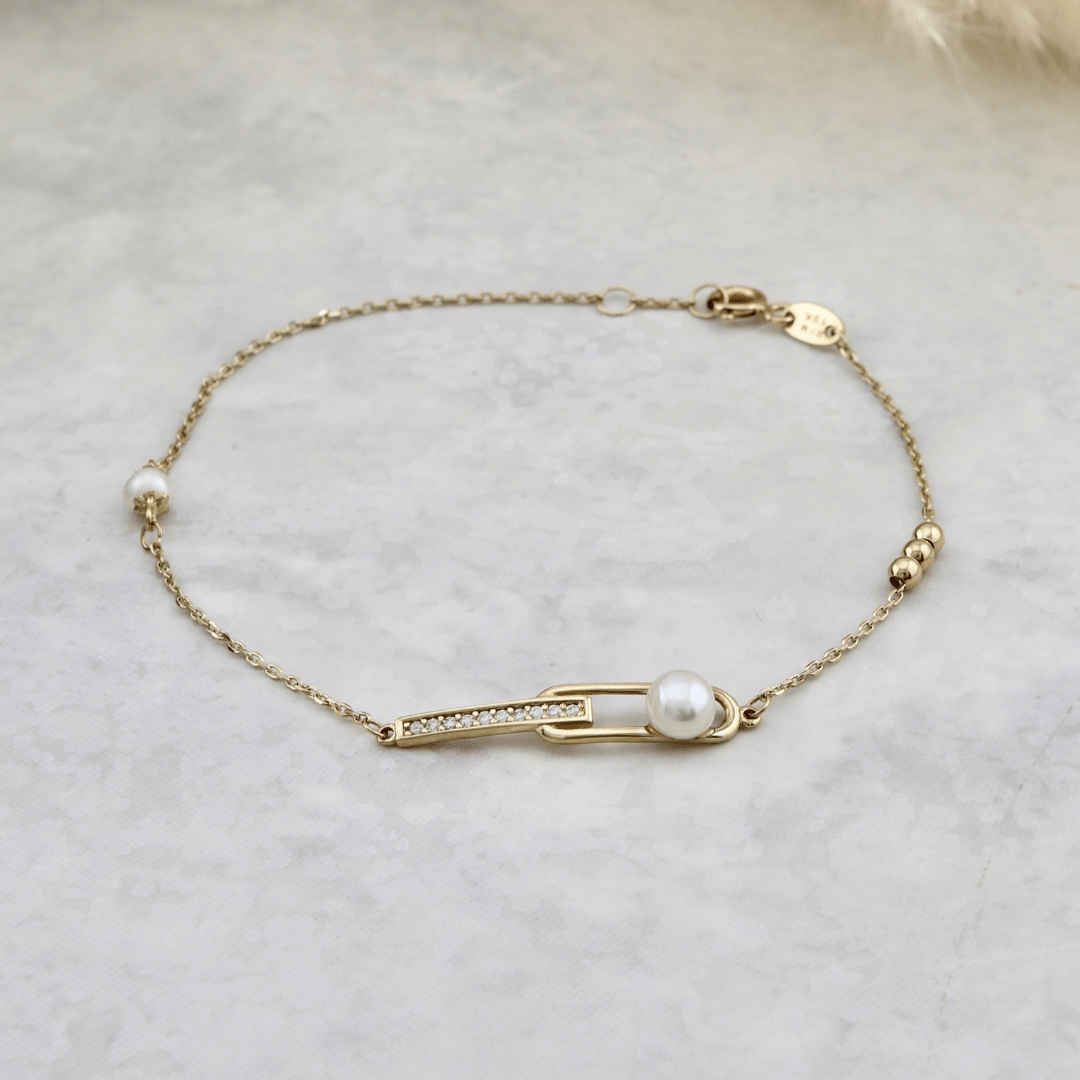 Mathieu Blanchard Joaillerie Bracelet Perles en or 10K