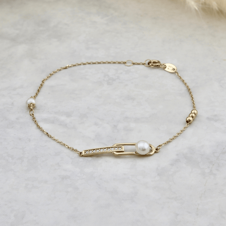 Mathieu Blanchard Joaillerie Bracelet Perles en or 10K