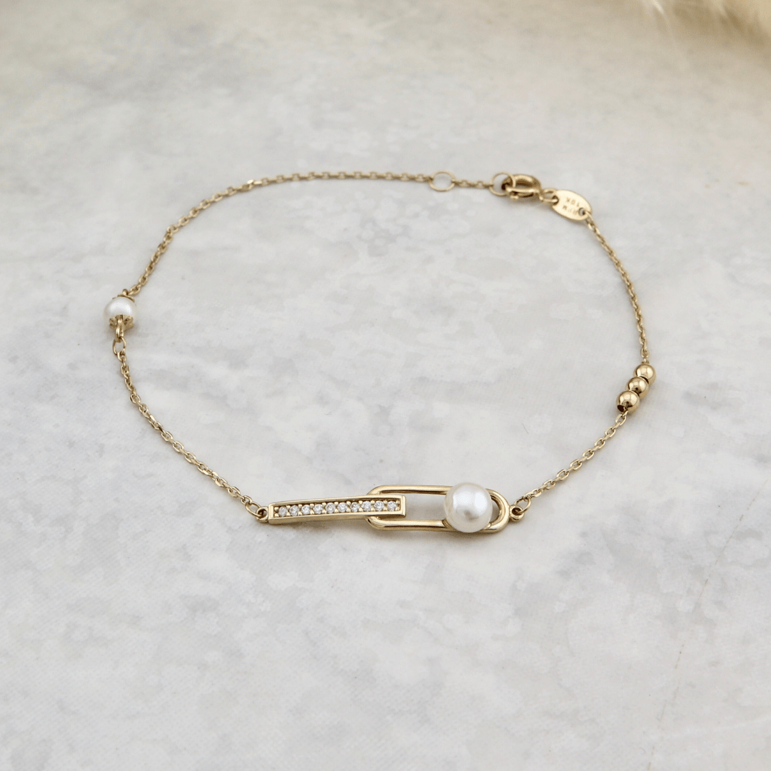 Bracelet Perles en or jaune 10K Mathieu Blanchard Joaillerie Or jaune 10K G060-5 Bracelet Perles en or 10K | Mathieu Blanchard Joaillerie Mathieu Blanchard Joaillerie