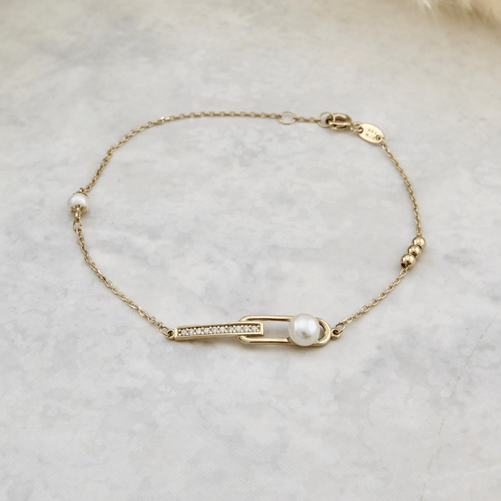 Bracelet Perles en or jaune 10K Mathieu Blanchard Joaillerie Or jaune 10K G060-5 Bracelet Perles en or 10K | Mathieu Blanchard Joaillerie Mathieu Blanchard Joaillerie