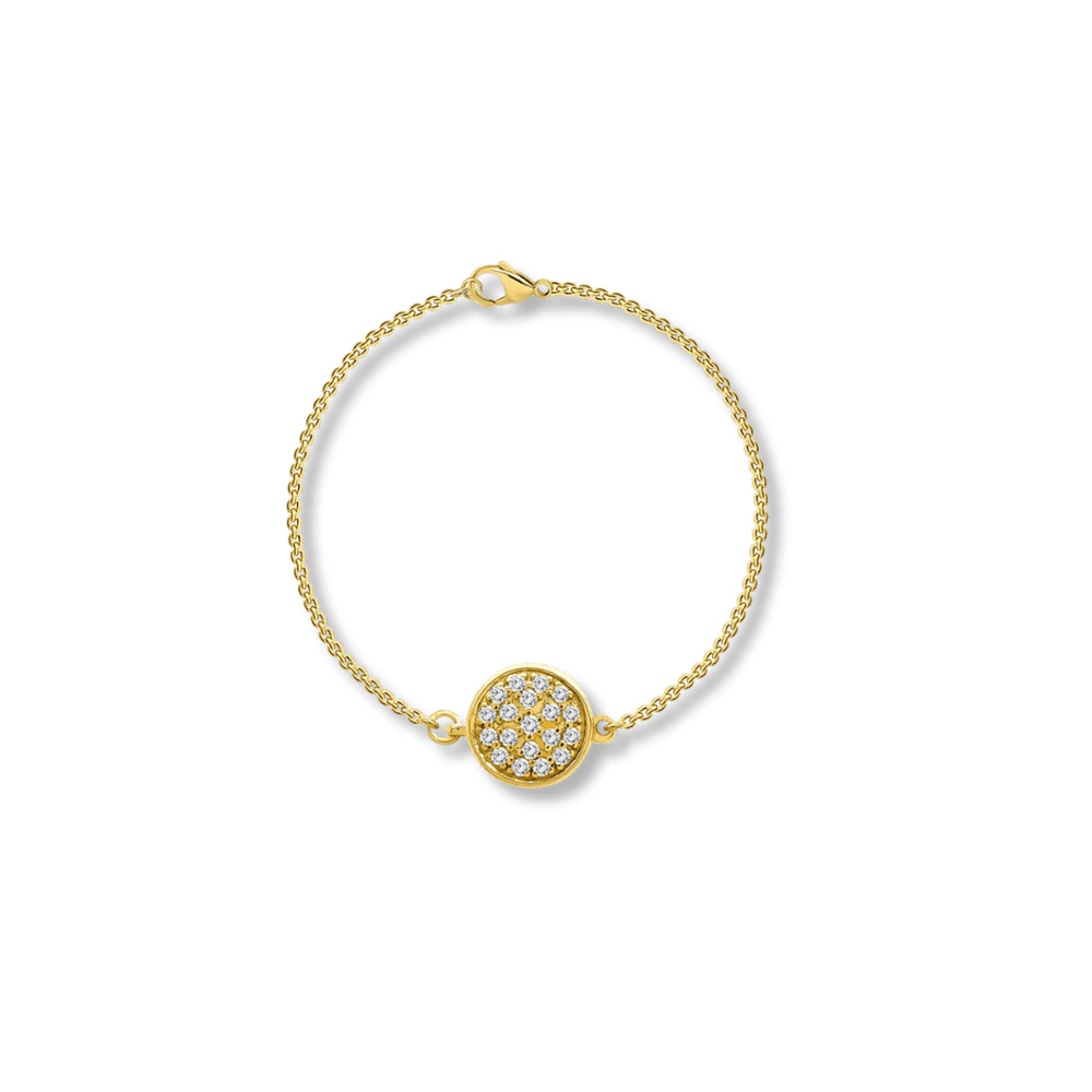Mathieu Blanchard Or jaune 14K / 7 pouces Bracelet réversible Classique - Diamants 0.58 ctw