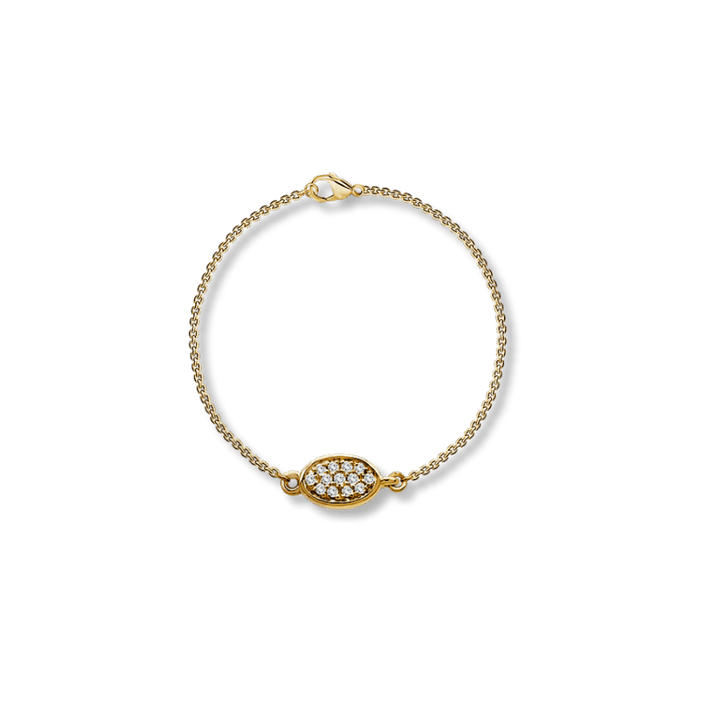 Bracelet réversible Oval Diamants 0.29 ctw en or jaune 14K Mathieu Blanchard Or jaune 14K / 7 pouces B7748.25.LAB Bracelet réversible Oval Diamants 0.29 ctw en or jaune 14K Mathieu Blanchard Joaillerie