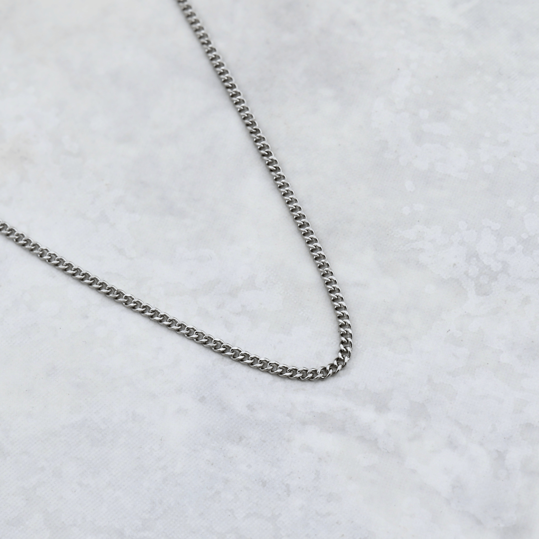 Mathieu Blanchard Collier Chaine Gourmette en acier