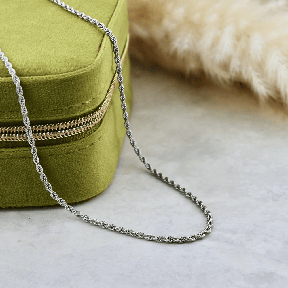 Mathieu Blanchard Collier Chaine Torsade en acier