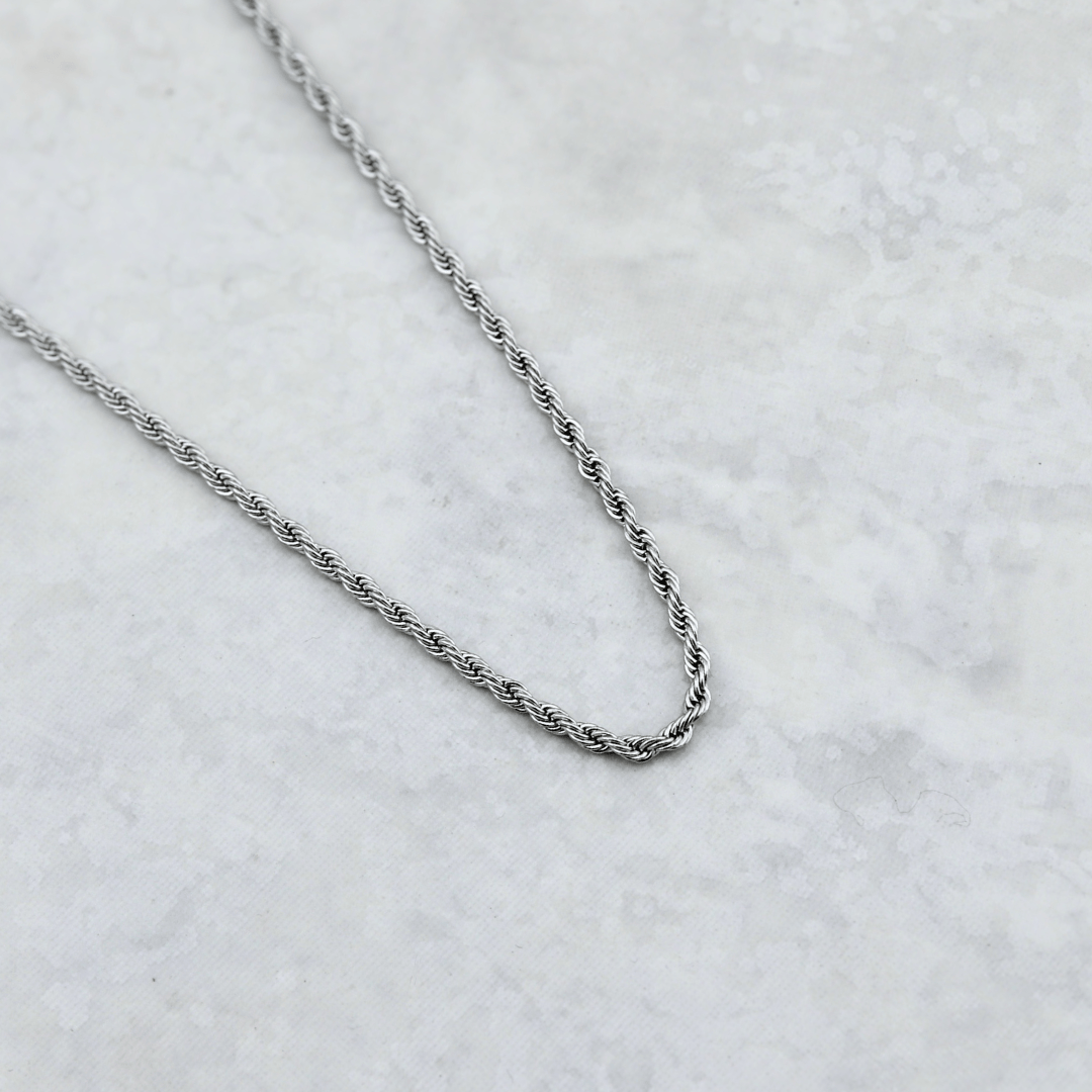 Mathieu Blanchard Collier Chaine Torsade en acier