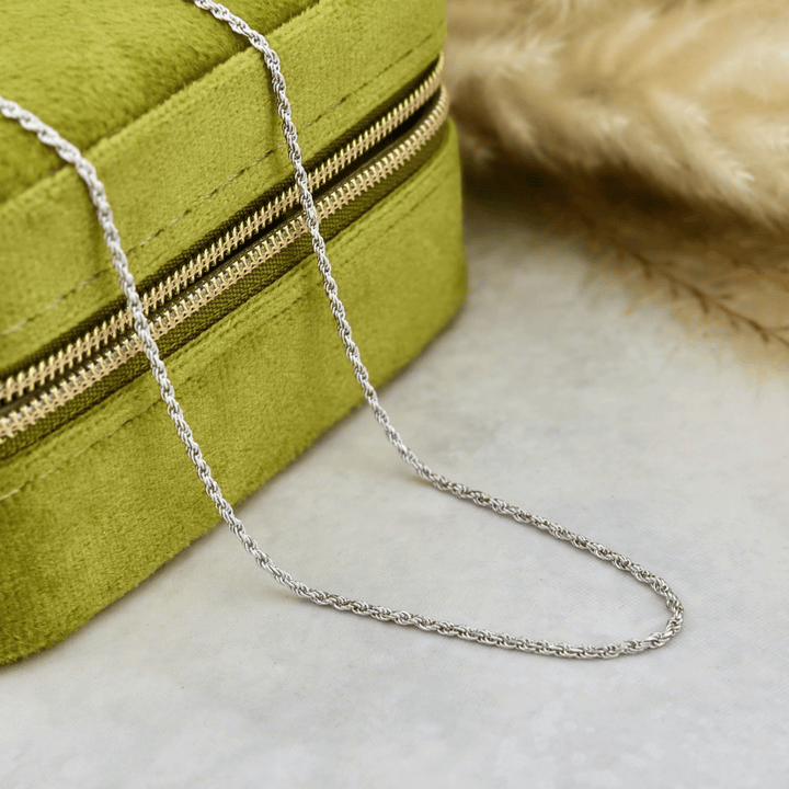 - Colliers Chaine Torsade en argent sterling