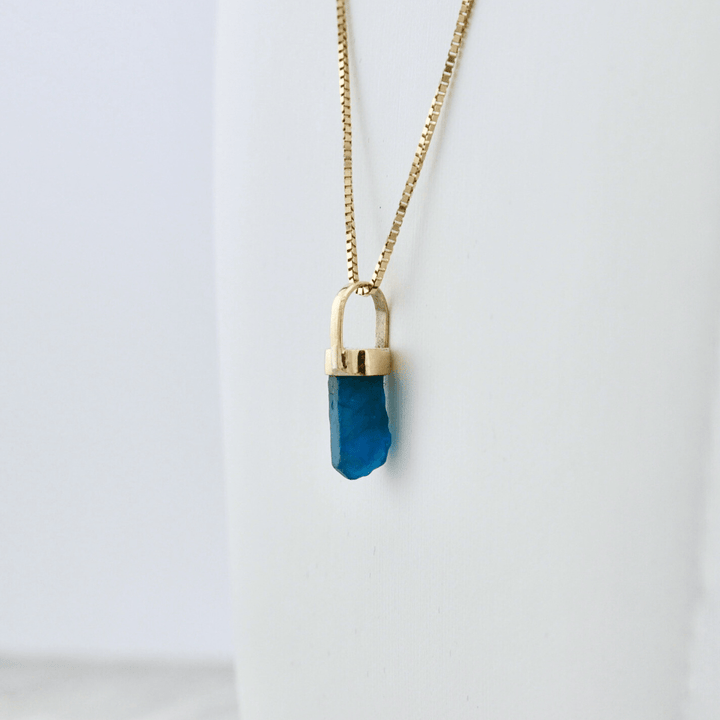 Mathieu Blanchard Collier Amulette or 14K et apatite