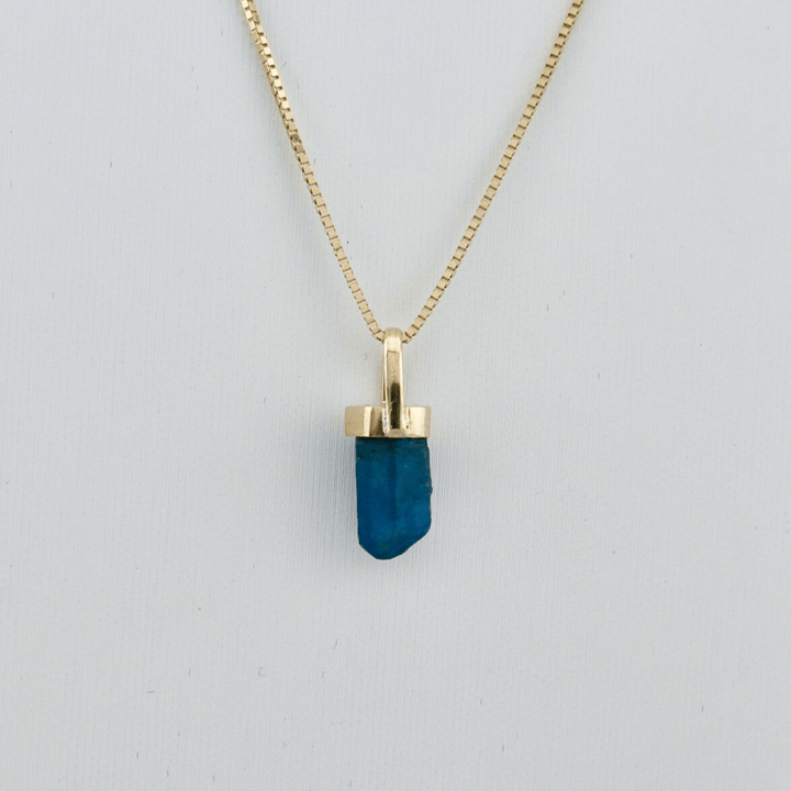 Mathieu Blanchard Collier Amulette or 14K et apatite