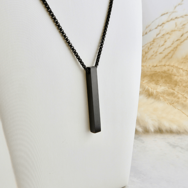 Collier Barre La Force en acier inoxydable Mathieu Blanchard Collier Collier Barre La Force en acier inox | Collection La Force Mathieu Blanchard Joaillerie