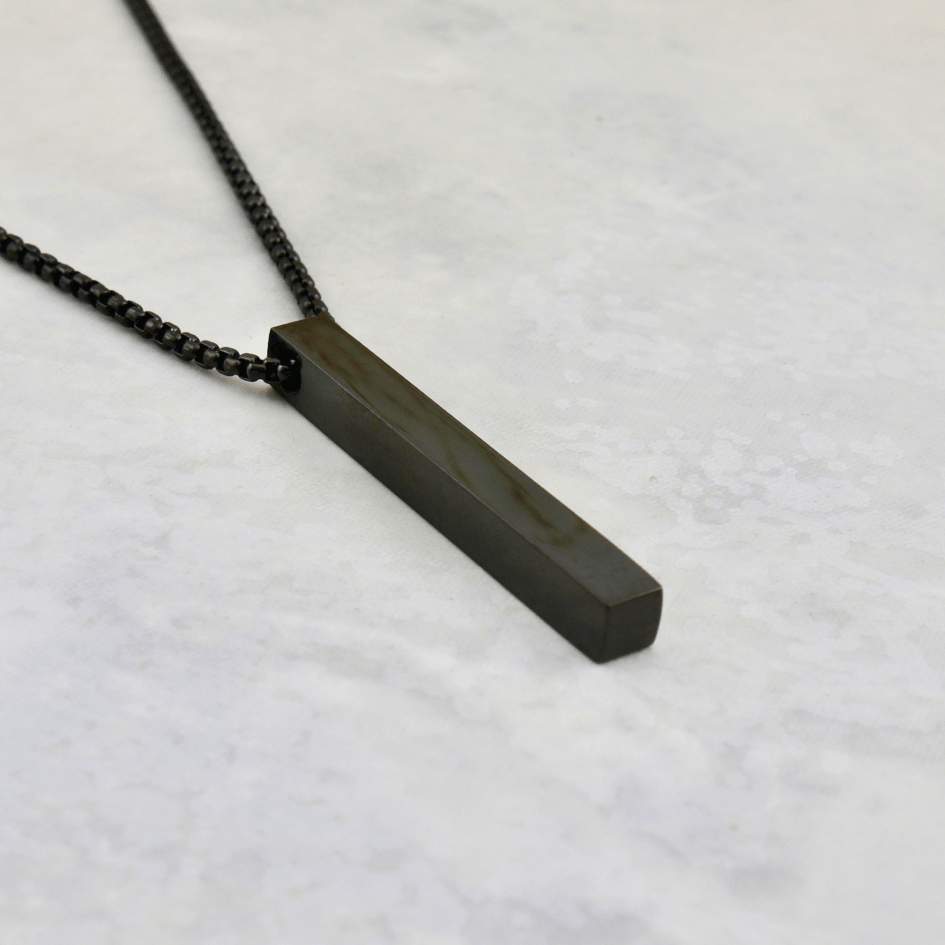 Collier Barre La Force en acier inoxydable Mathieu Blanchard Collier Noir / Acier inoxydable PCONM14181S Collier Barre La Force en acier inox | Collection La Force Mathieu Blanchard Joaillerie