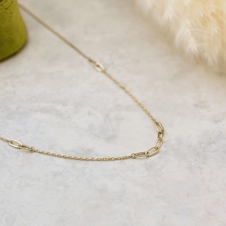 - Collier Collier Chaîne Paperclip en or 10K