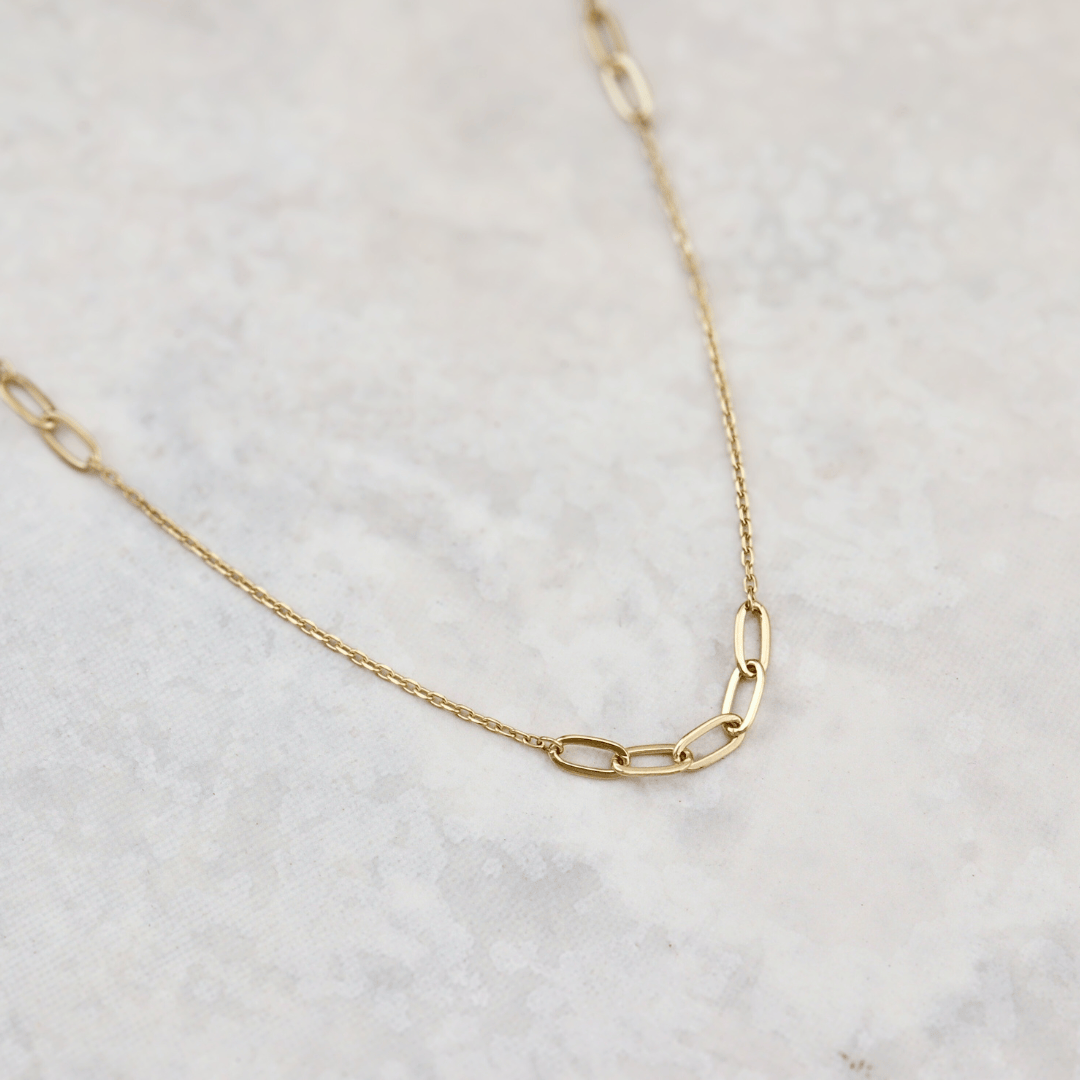 - Collier Collier Chaîne Paperclip en or 10K