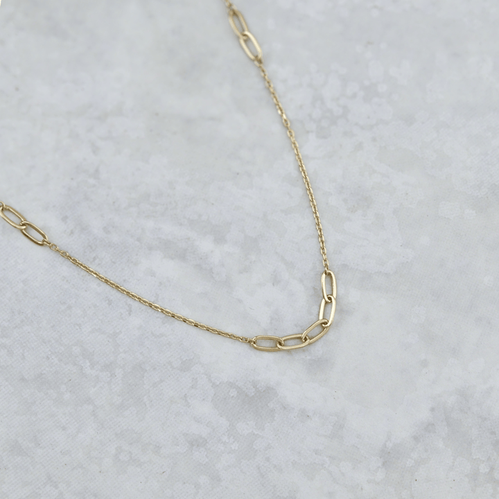 - Collier Collier Chaîne Paperclip en or 10K