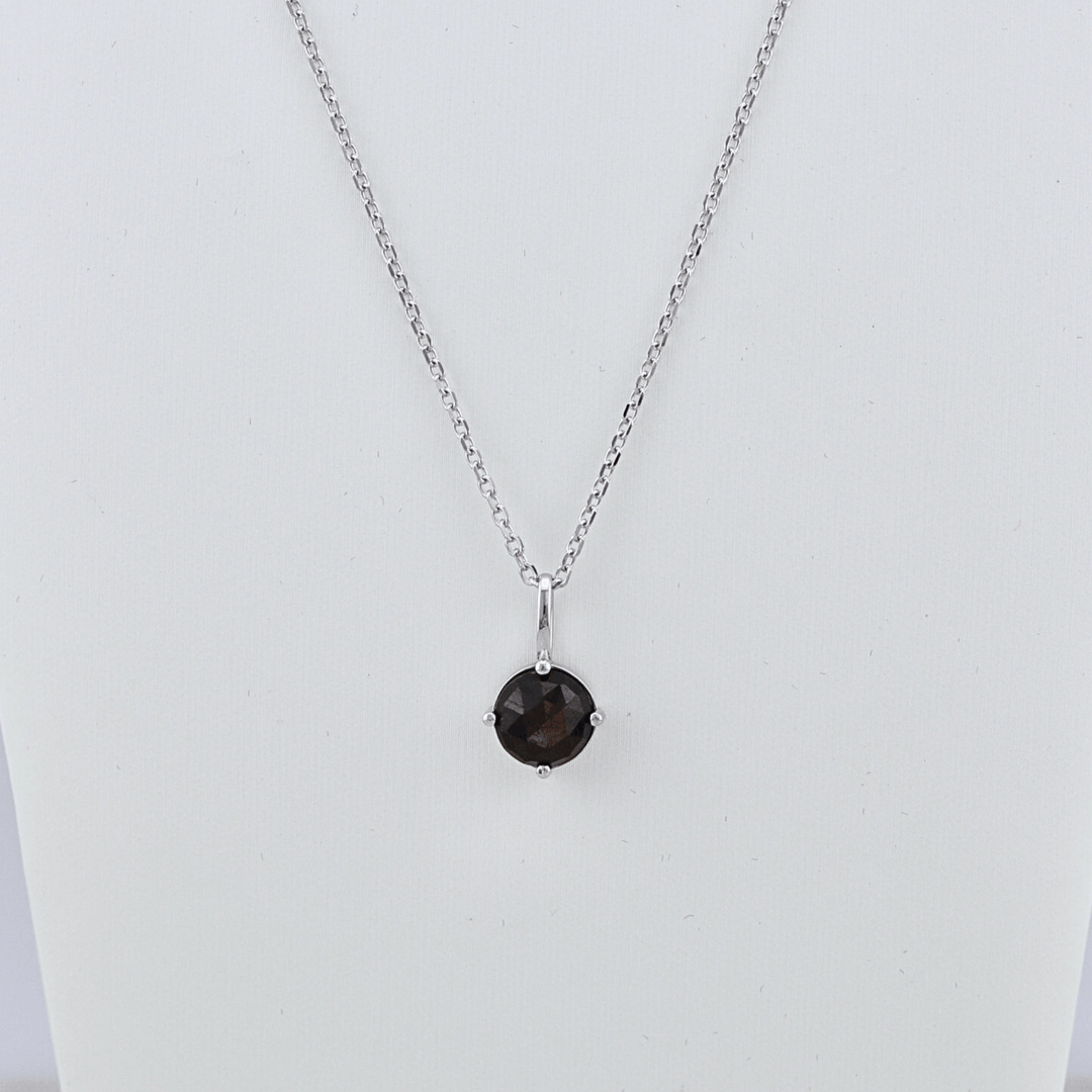 Collier et Saphir Doré en argent sterling Mathieu Blanchard Collier Argent sterling Collier en argent sterling et Saphir Doré | Mathieu Blanchard Mathieu Blanchard Joaillerie