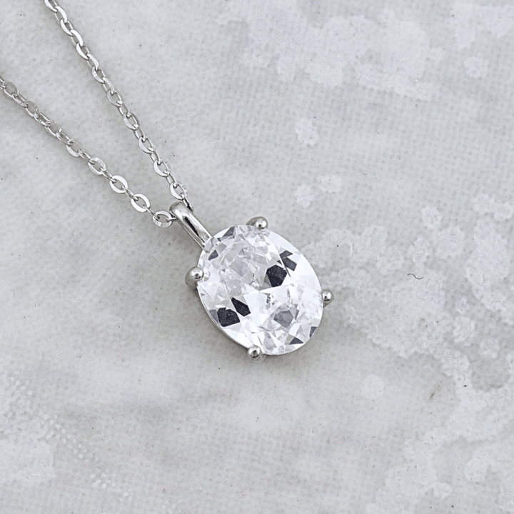 Collier Oval en argent sterling Mathieu Blanchard Pendants Argent / Argent sterling PCOAM12893S Collier Goutte en argent sterling | Mathieu Blanchard Joaillerie Mathieu Blanchard Joaillerie