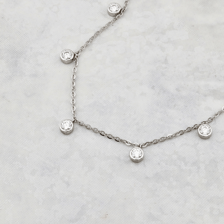 Collier serti de moissanites en or 14k Mathieu Blanchard Colliers Collier avec moissanites  ( Scintillant en or 10K et moissanites | Mathieu Blanchard Mathieu Blanchard Joaillerie