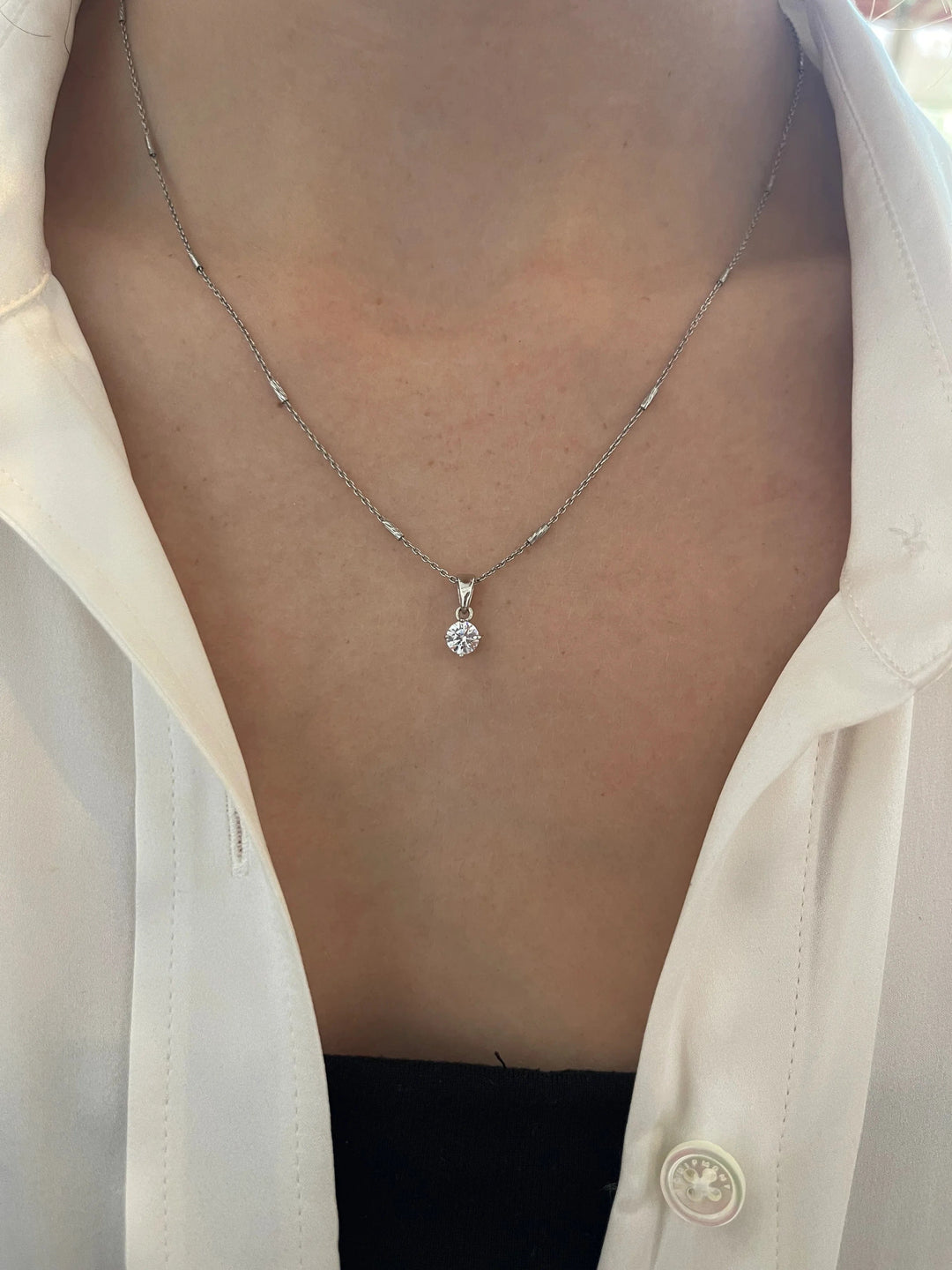 Caroline Néron Colliers Collier Touch Of Glam en argent sterling