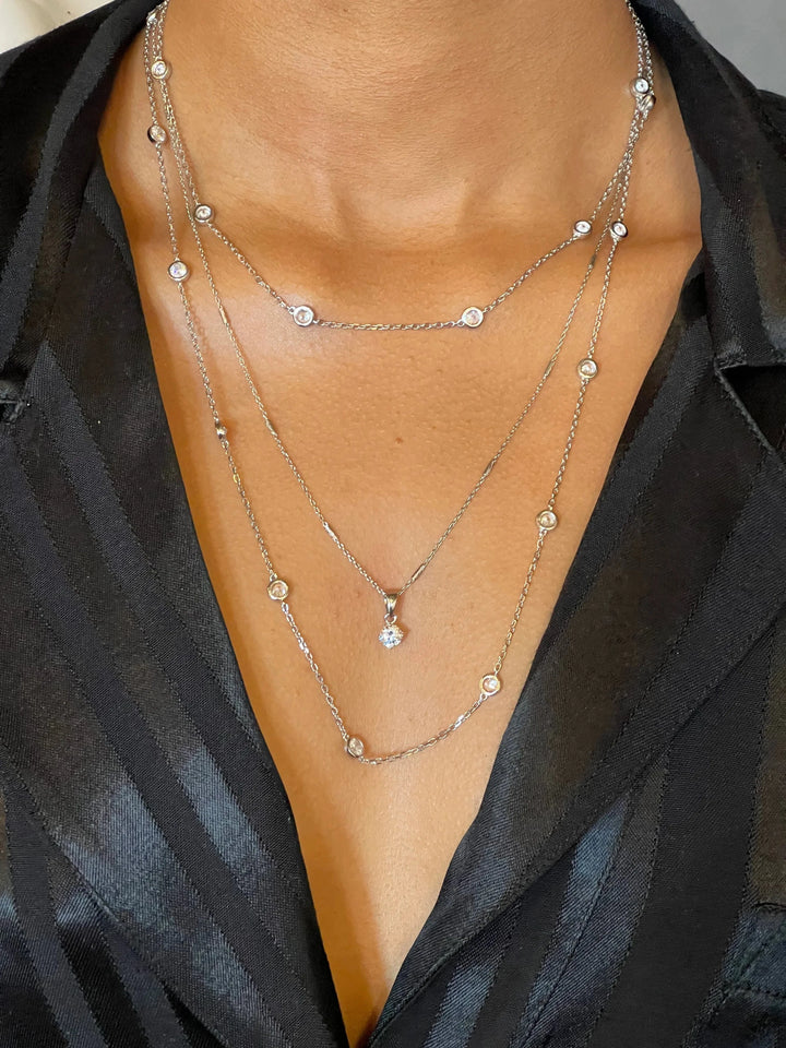 Caroline Néron Colliers Collier Touch Of Glam en argent sterling